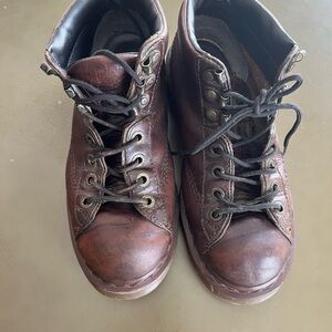 Dr. Martens Brown Leather Boots Classic Design